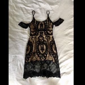 For Love of Lemons Lace Cocktail Dress